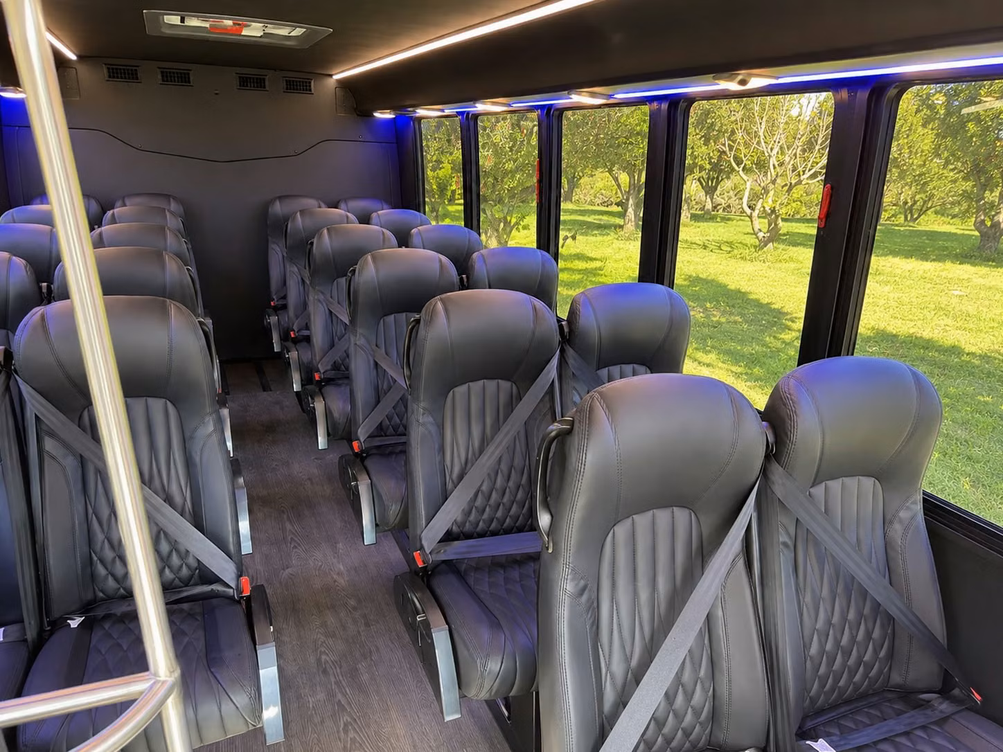 15 passenger minibus interior