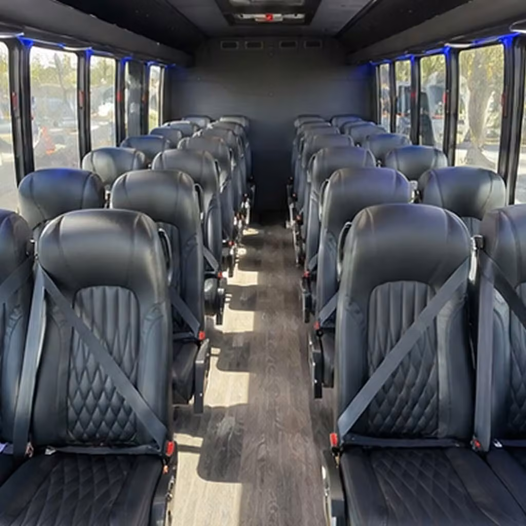 28 passenger minibus inside